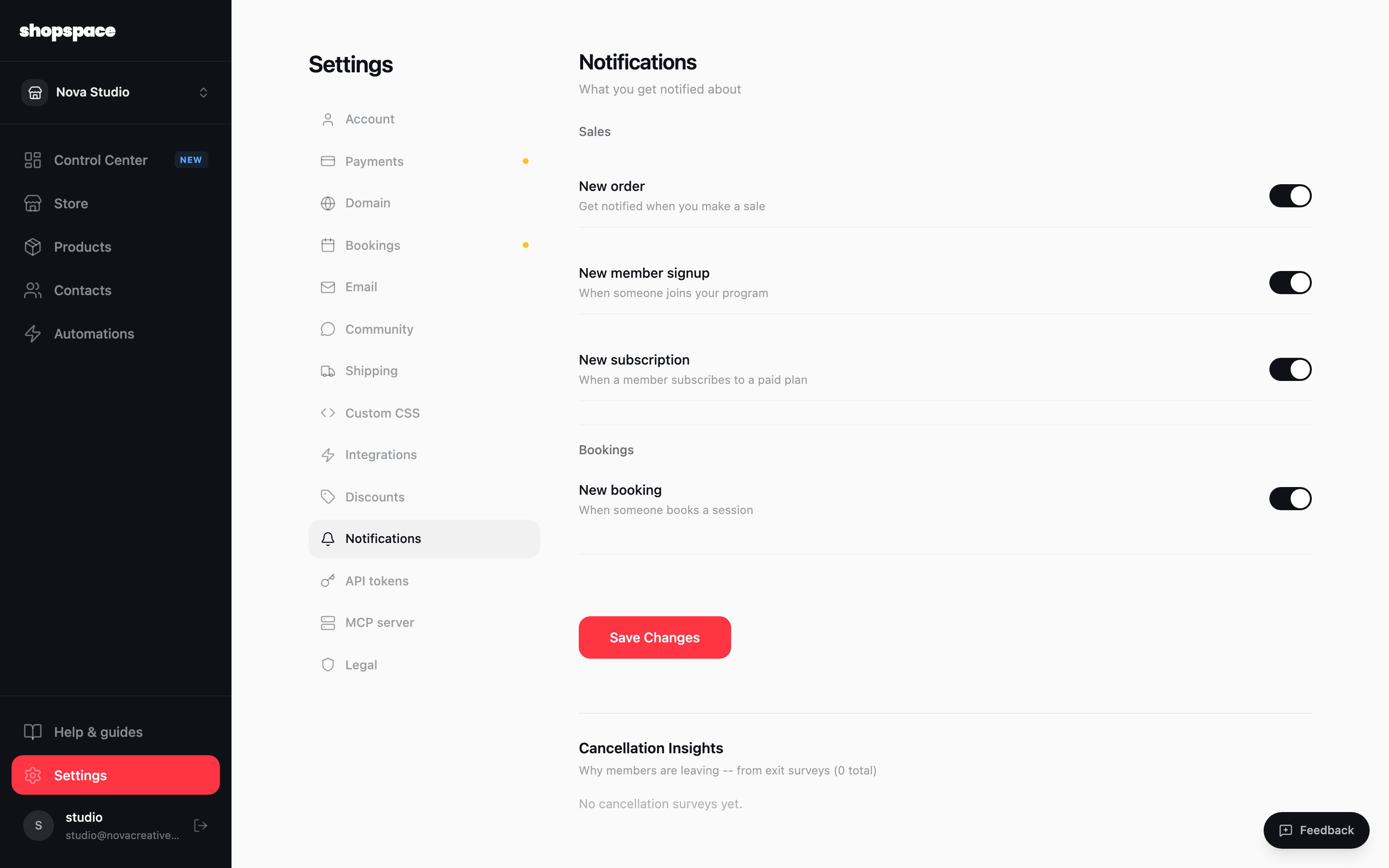Open Settings and go to Notifications